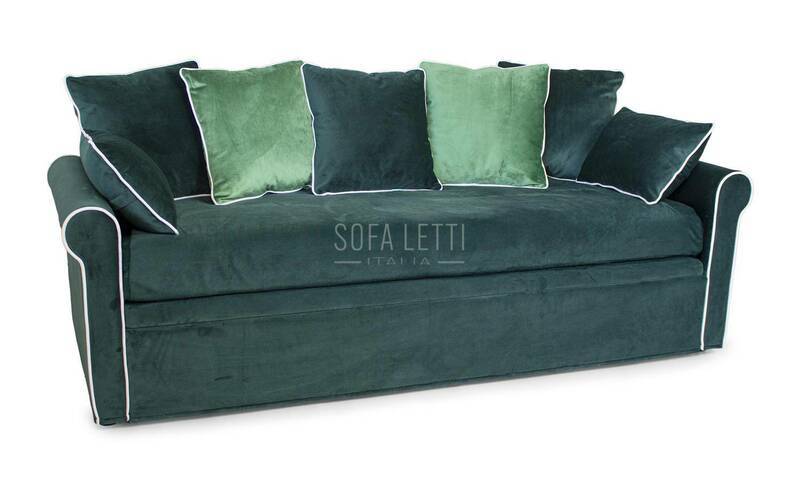 Divano doppio letto estraibile mod. 2185 con cuscini
