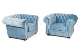 Poltrona Chester con Swarowski coppia