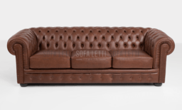 Divano chester 3 posti vera pelle