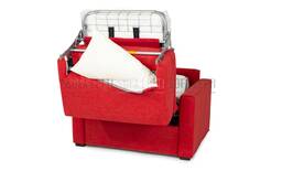 particolare della spalliera con box porta guanciale