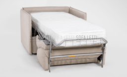 poltrona letto con letto aperto profondità 210 cm.