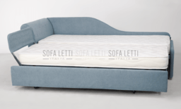 letto estraibile con maglione - testatina per apertura e chiusura automatica