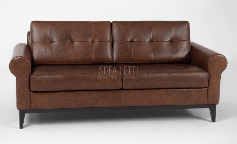 divano 2 posti rivestimento in vera pelle cat. 5700 col. 5703