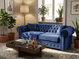 Elegante Divano Letto Capitonné per il tuo Spazio