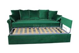 Divano doppio letto estraibile mod. 2185 aperto - dettaglio doghe