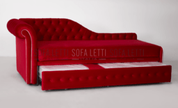 Dormosa max Capitonnè doppio letto velluto rosso