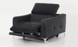 Poltrona recline con poggiatesta multi posizione