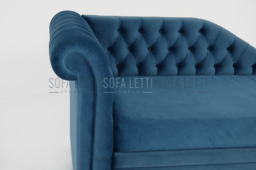 Dettaglio della finitura capitonné