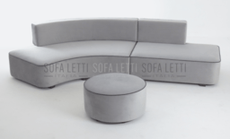 Divano curvo componibile