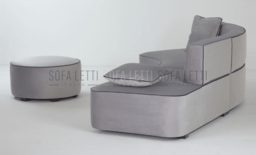 Divano curvo componibile