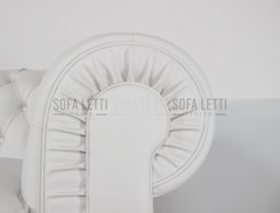 Particolare finitura del bracciolo