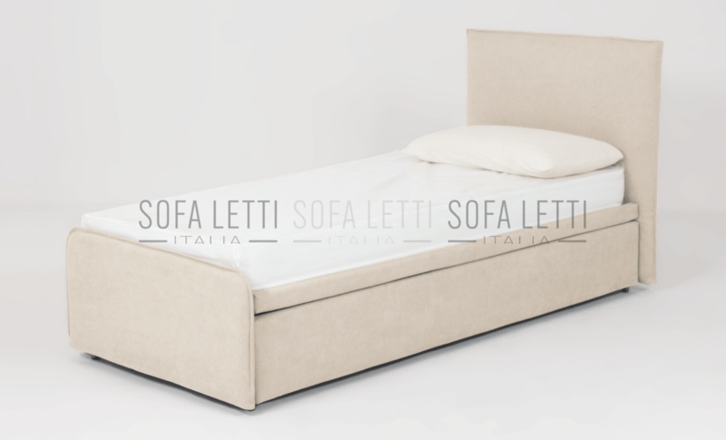 Letto Estraibile beige - rivesimento come foto tessuto lux 5 colore 02 beige