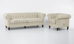 esempio di composizione divano e poltrona 