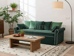 Divano doppio letto estraibile mod. 2185 doghe di alta qualità in legno