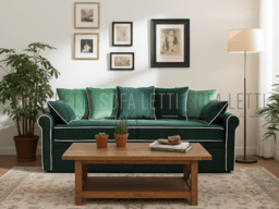 Divano doppio letto estraibile mod. 2185 doghe di alta qualità in legno