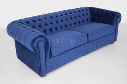 Divano 3 posti max Capitonnè letto con materasso  L 160 H 14 cm mod. Chesterfield LX