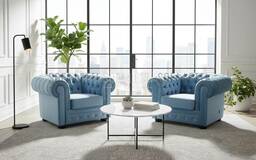 Poltrona Chester con Swarowski coppia