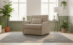 Poltrona letto roller salva spazio materasso 18 cm