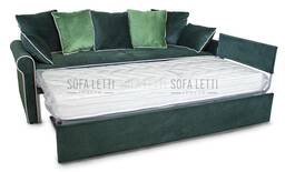 Divano doppio letto estraibile mod. 2185 letto aperto	