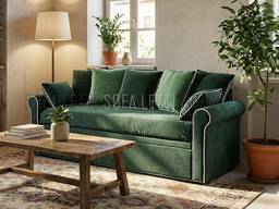 Divano doppio letto estraibile mod. 2185 con cuscini