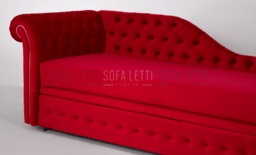Dormosa Capitonnè doppio letto velluto rosso