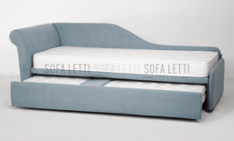 Doppio letto max estraibile con  maniglione-testatina reggi cuscino  